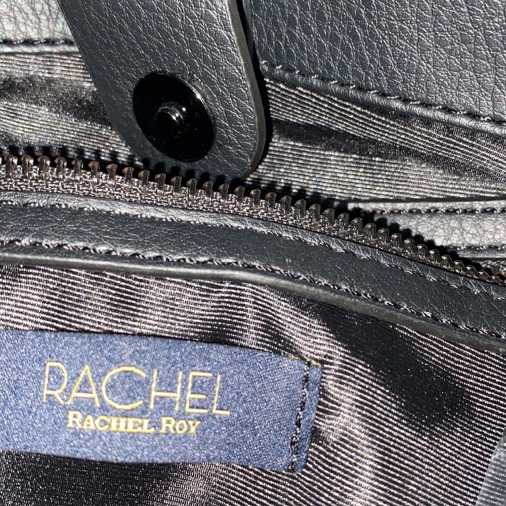 Luxurious Pebble Leather Black RACHEL Rachel Roy Shoulder, Crossbody Bag NW - Picture 6 of 12